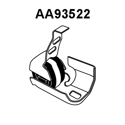 Rubber Buffer, muffler (AA93522)