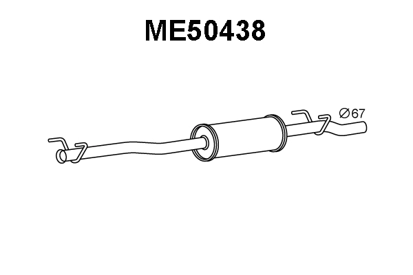 Rear Muffler (ME50438)