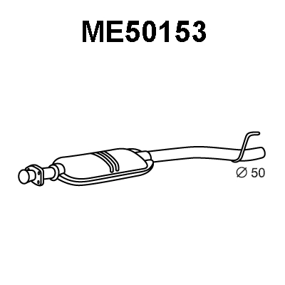 Centre Muffler (ME50153)