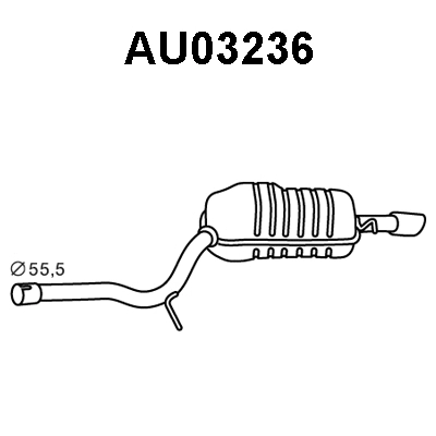 Rear Muffler (AU03236)