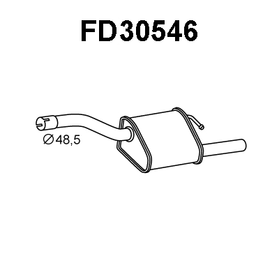 Rear Muffler (FD30546)