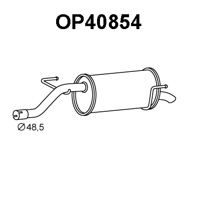 Rear Muffler (OP40854)