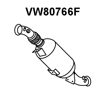 Soot/Particulate Filter, exhaust system (VW80766F)