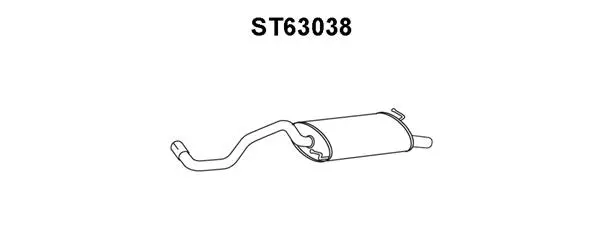 Rear Muffler (ST63038)