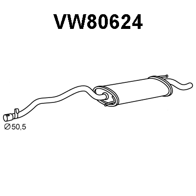 Rear Muffler (VW80624)