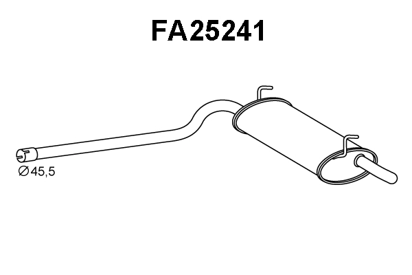 Rear Muffler (FA25241)