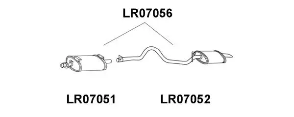 Rear Muffler (LR07052)