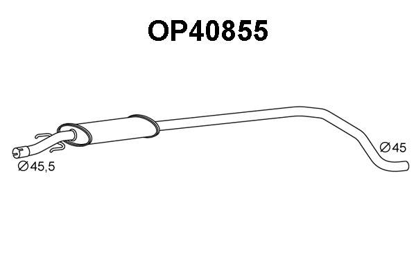 Front Muffler (OP40855)