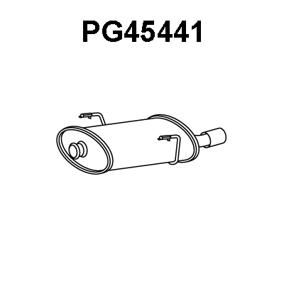 Rear Muffler (PG45441)
