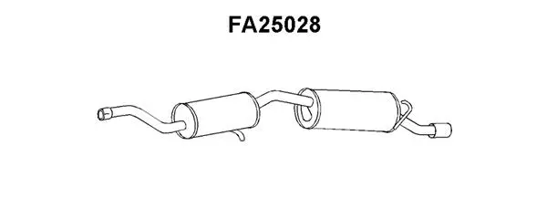 Rear Muffler (FA25028)