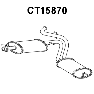 Rear Muffler (CT15870)