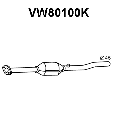 Catalytic Converter (VW80100K)