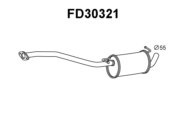 Rear Muffler (FD30321)