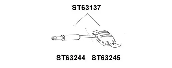 Centre Muffler (ST63245)