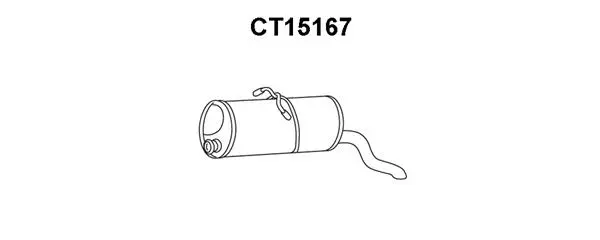 Rear Muffler (CT15167)