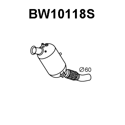 Soot/Particulate Filter, exhaust system (BW10118S)