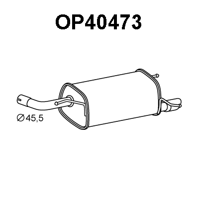 Rear Muffler (OP40473)