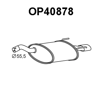 Rear Muffler (OP40878)