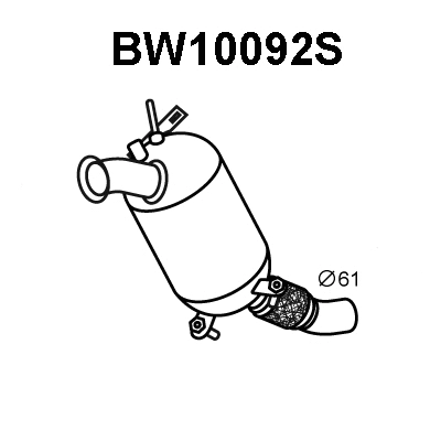 Soot/Particulate Filter, exhaust system (BW10092S)