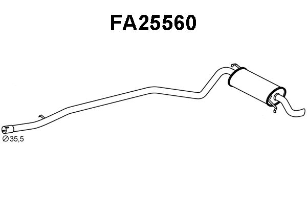 Rear Muffler (FA25560)
