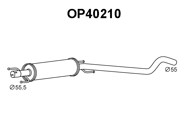 Front Muffler (OP40210)