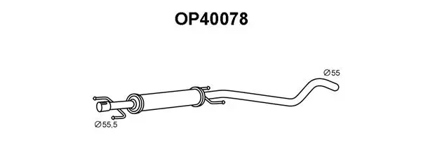 Front Muffler (OP40078)