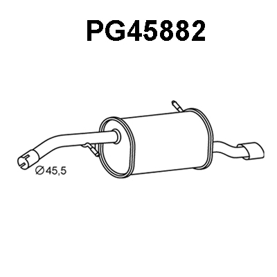 Rear Muffler (PG45882)