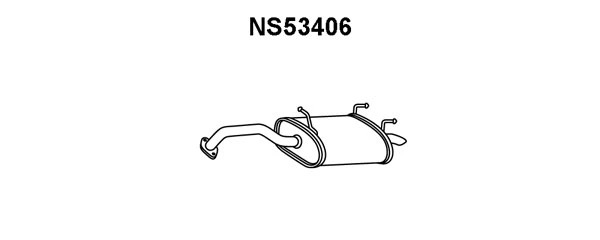 Rear Muffler (NS53406)