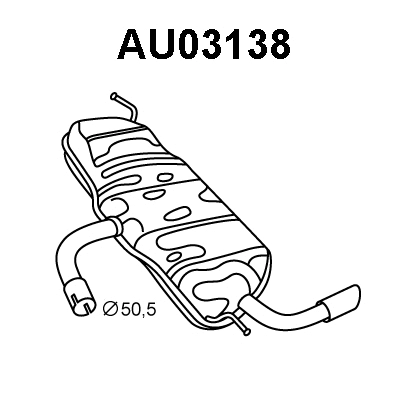 Rear Muffler (AU03138)