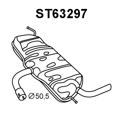 Rear Muffler (ST63297)