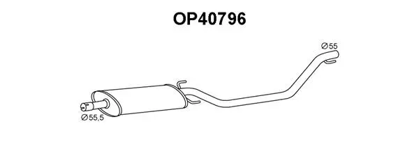 Front Muffler (OP40796)