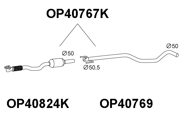 Catalytic Converter (OP40767K)