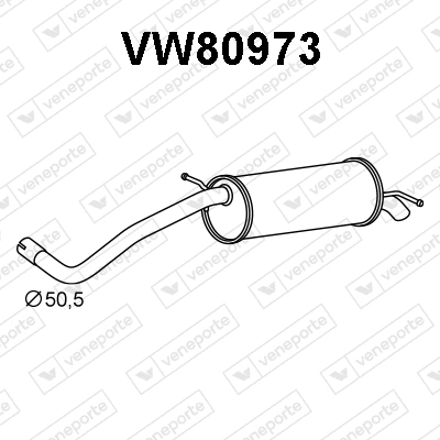 Rear Muffler (VW80973)