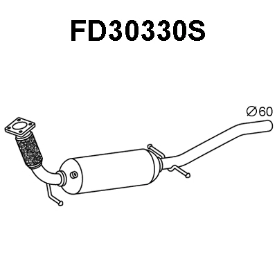 Soot/Particulate Filter, exhaust system (FD30330S)