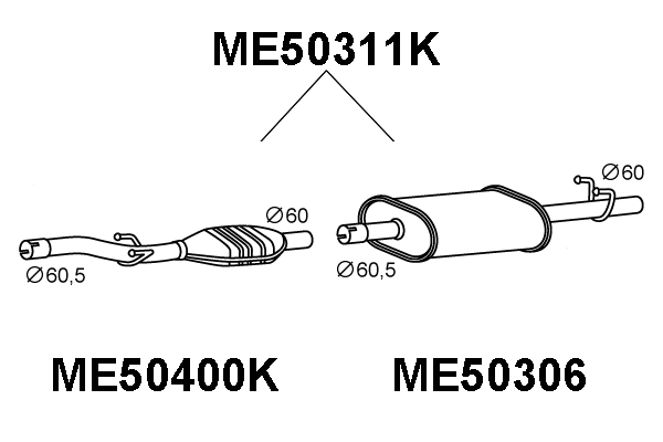 Catalytic Converter (ME50311K)