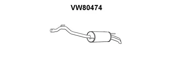 Rear Muffler (VW80474)
