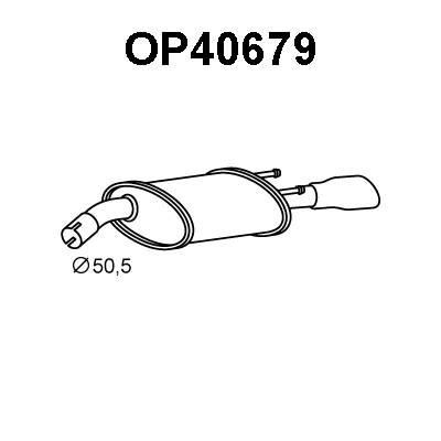 Rear Muffler (OP40679)
