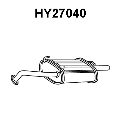 Rear Muffler (HY27040)