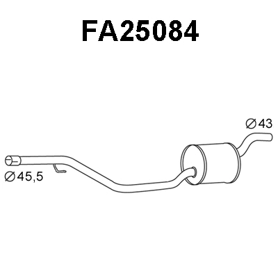 Centre Muffler (FA25084)