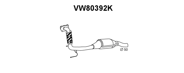 Catalytic Converter (VW80392K)