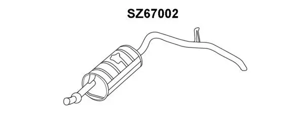 Rear Muffler (SZ67002)