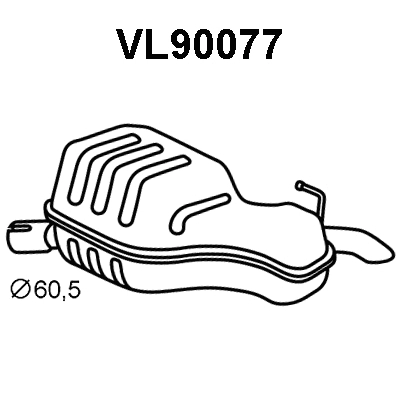 Rear Muffler (VL90077)