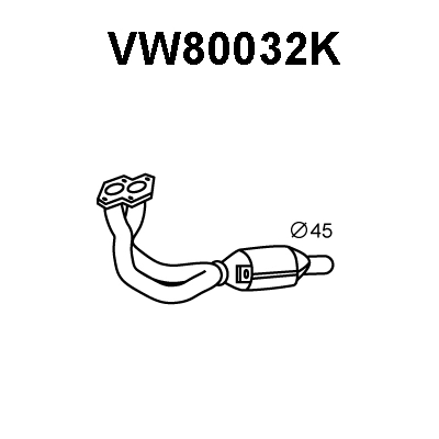 Catalytic Converter (VW80032K)
