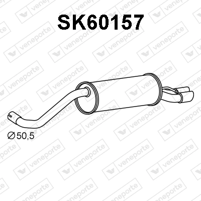 Rear Muffler (SK60157)
