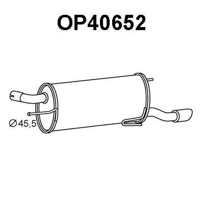 Rear Muffler (OP40652)