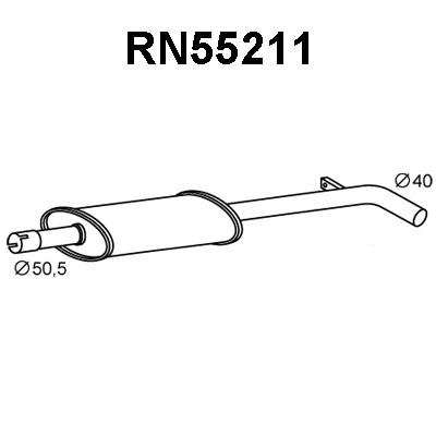 Front Muffler (RN55211)