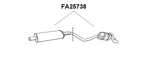 Rear Muffler (FA25738)