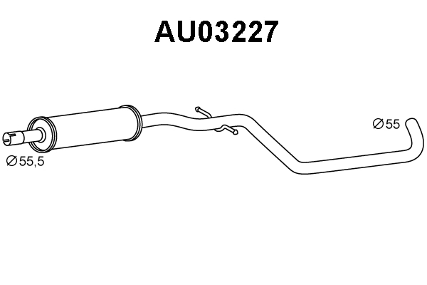 Front Muffler (AU03227)
