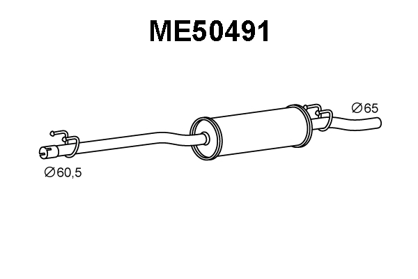 Rear Muffler (ME50491)