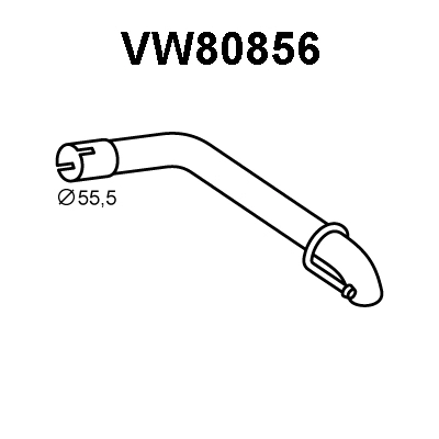 Exhaust Pipe (VW80856)